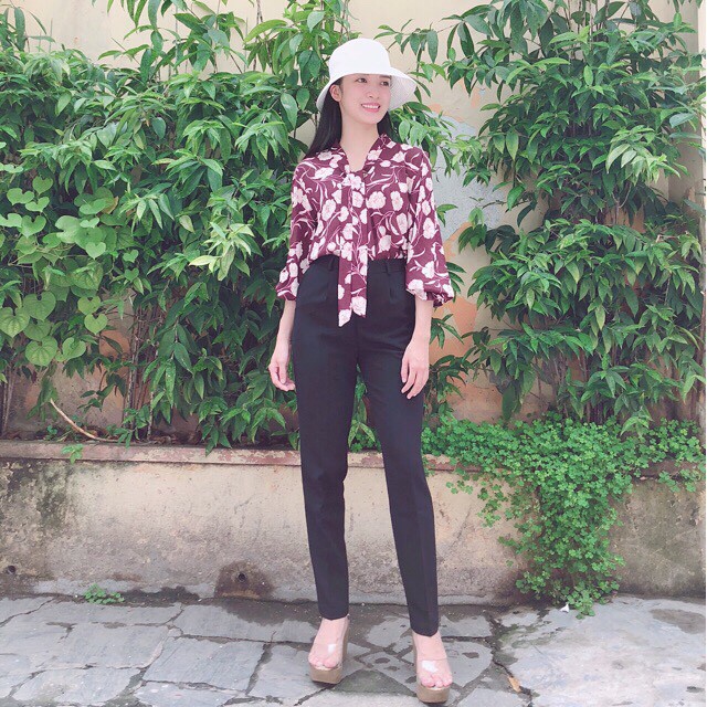 Quần tây nữ vải tuyết mưa, quần âu nữ công sở lưng cao form đẹp | BigBuy360 - bigbuy360.vn