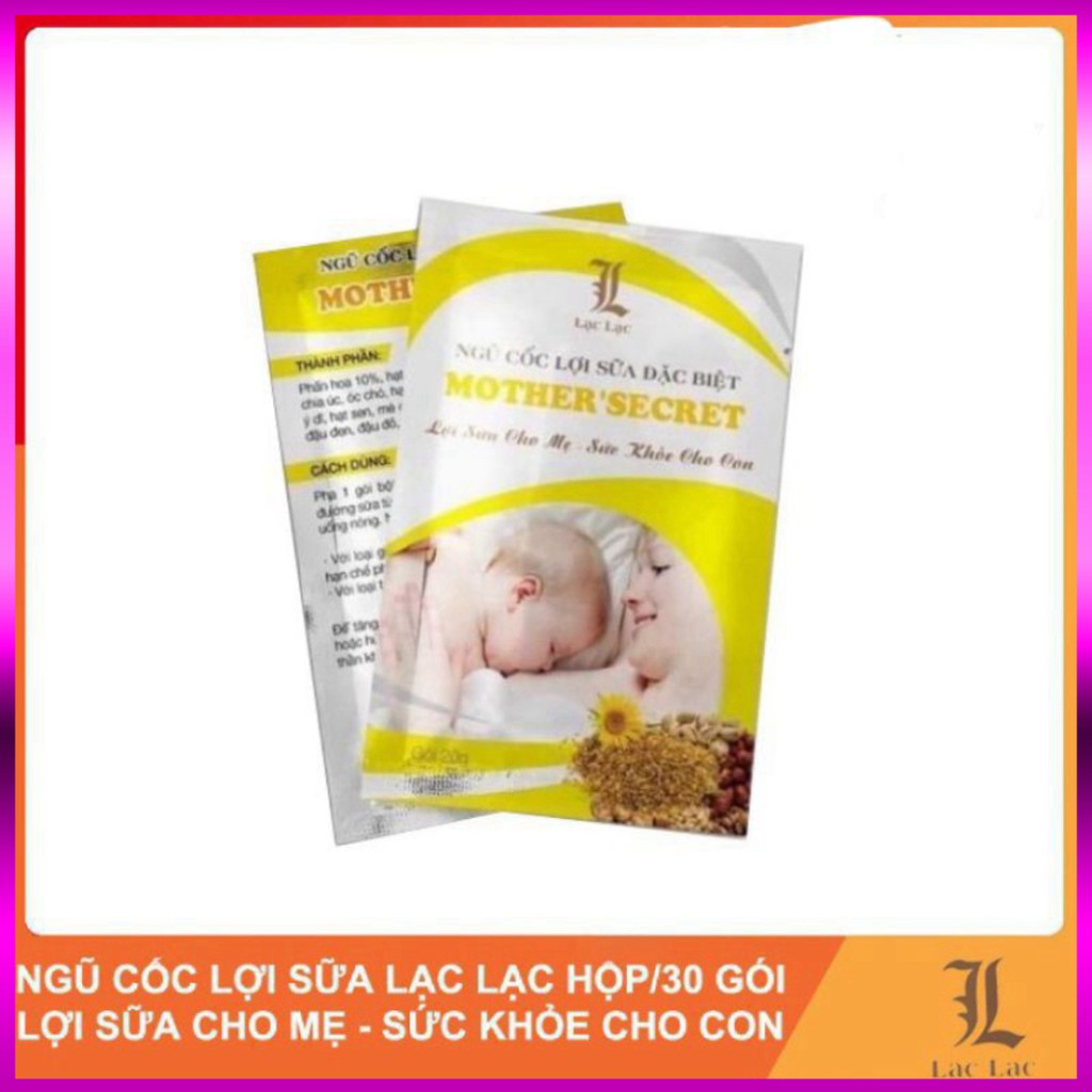 (Combo 2 hộp) Ngũ cốc lợi sữa Ngũ cốc lợi sữa lạc lạc (30 gói/hộp) | BigBuy360 - bigbuy360.vn