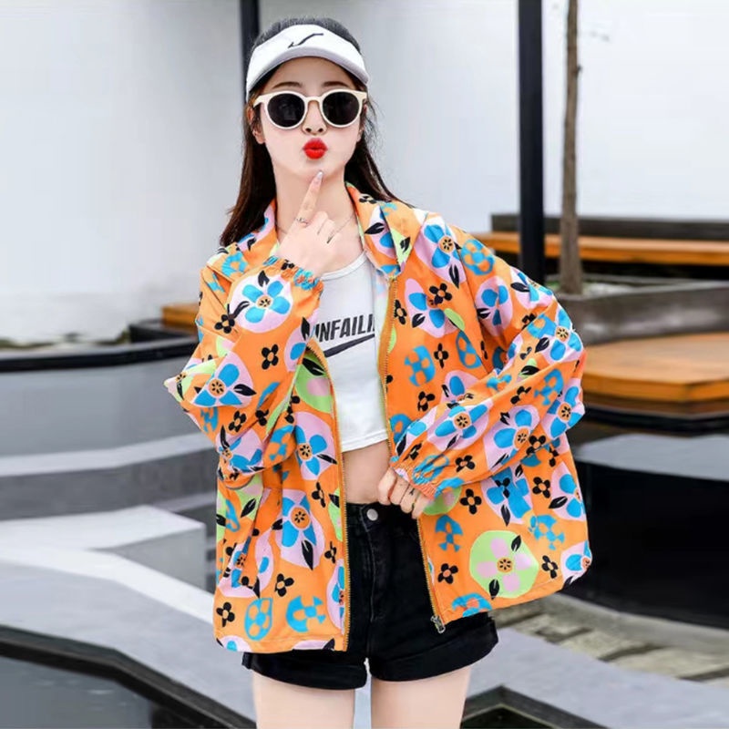 Áo Khoác Chống Nắng / Tia Uv Thoáng Khí In Họa Tiết Rằn Ri Cho Nữ