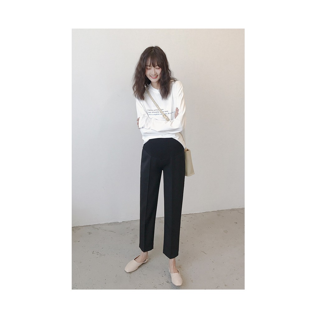 Quần Bầu Xinh Quần Vải Bầu Quần Baggy Bầu Quần Bầu Lửng Trẻ Trung Năng Động Q213