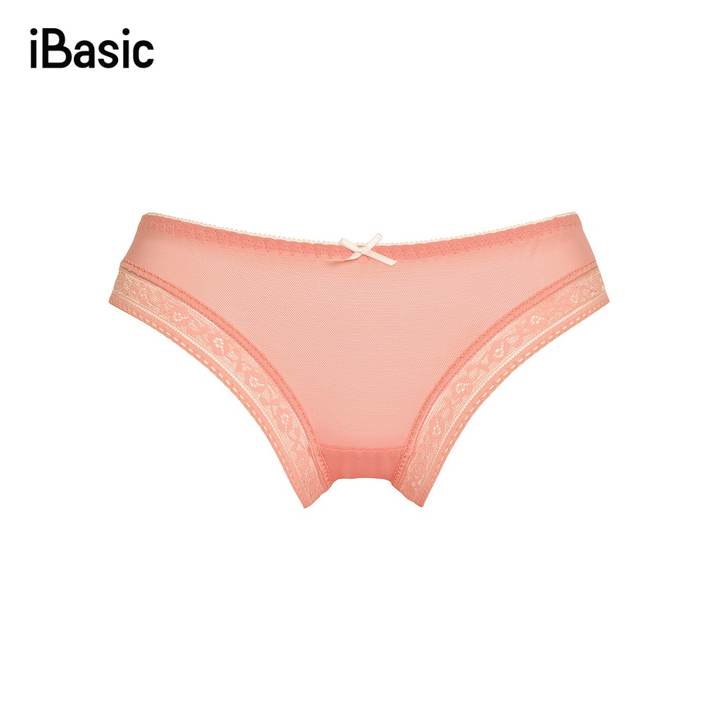 [HĐ 999k tặng 1 túi cói] Quần lót nữ bikini ren lưới iBasic V108