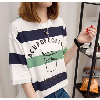 [Sale Off] Áo thun tay lỡ Unisex "A cup of Coffee" TL12