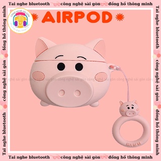 vỏ bảo vệ cho 💗Airpods 1/2💗 Chống va đập mã heo hồng