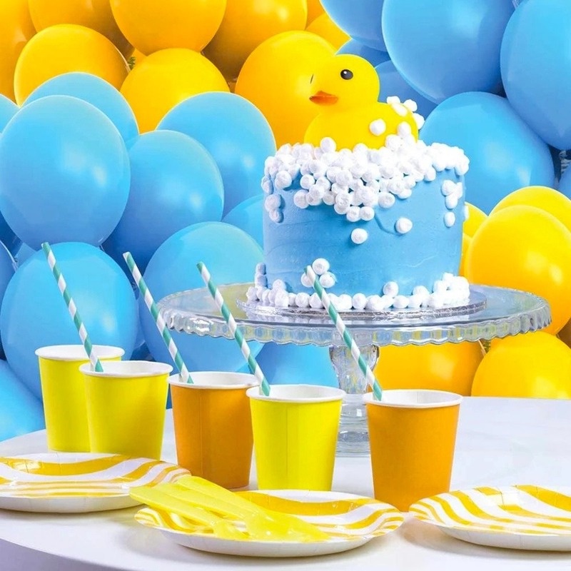 Set 20 Bong Bóng Latex Dày 12 Inch Trang Trí Tiệc Sinh Nhật Cho Bé