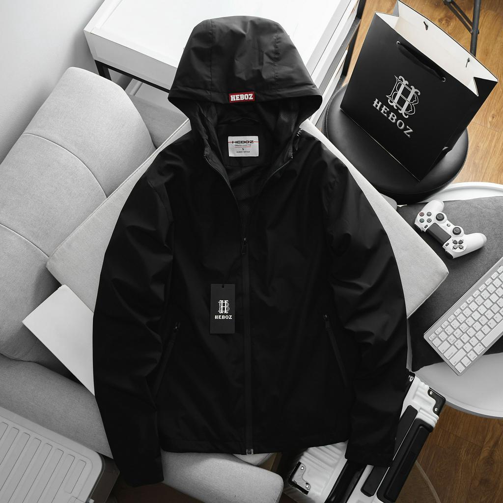 Áo khoác gió nam 2 lớp có lót lưới bên trong best Heboz 3M cao cấp - 00001509
