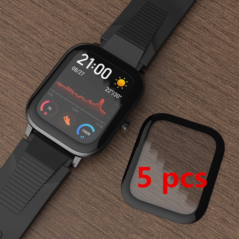Set 5 Miếng Dán Bảo Vệ Màn Hình Đồng Hồ Thông Minh Amazfit Gts 3d