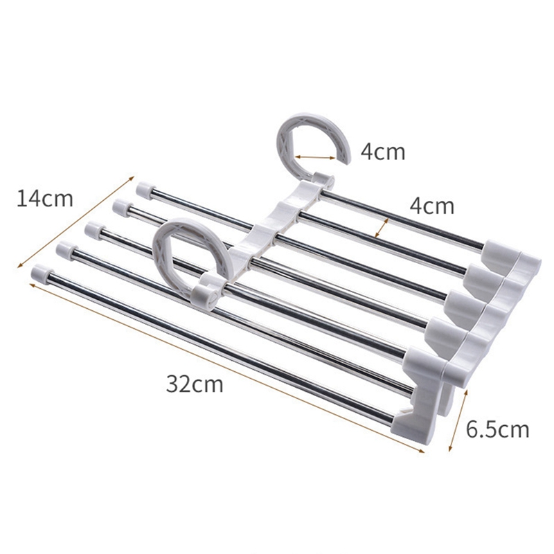 Móc treo quần áo đa năng có thể gấp gọn tiết kiệm không gian tiện dụng