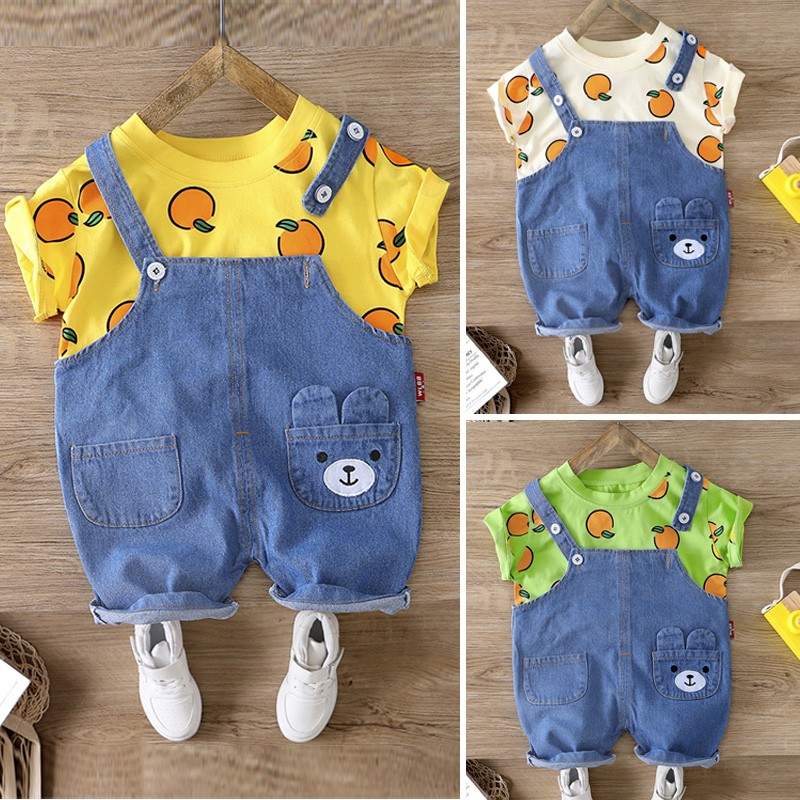 Bộ yếm bò bé trai size 6 tháng -4 tuổi (size 73/110) (Hàng oder chuẩn hình 100%) 220720