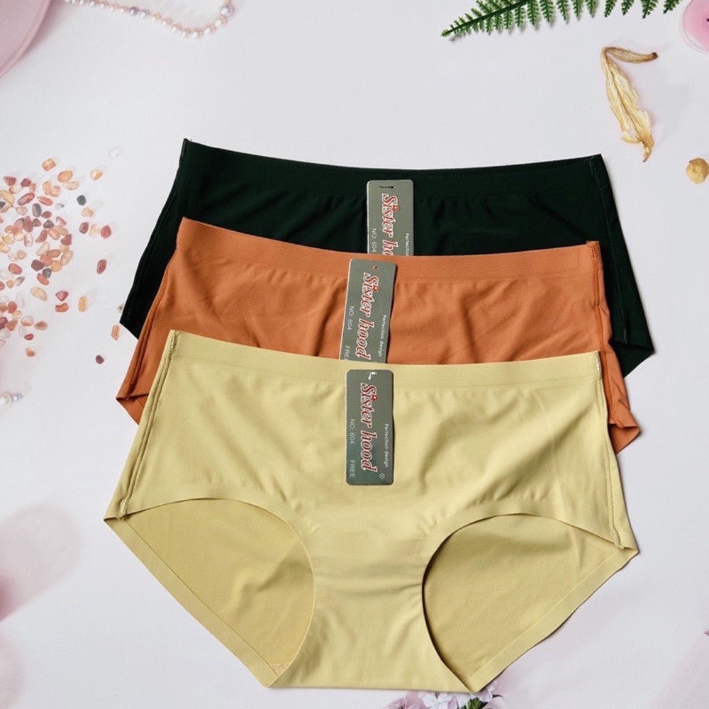Quần lót nữ không viền chất đúc xịn , quần lót su mát ôm mông 604