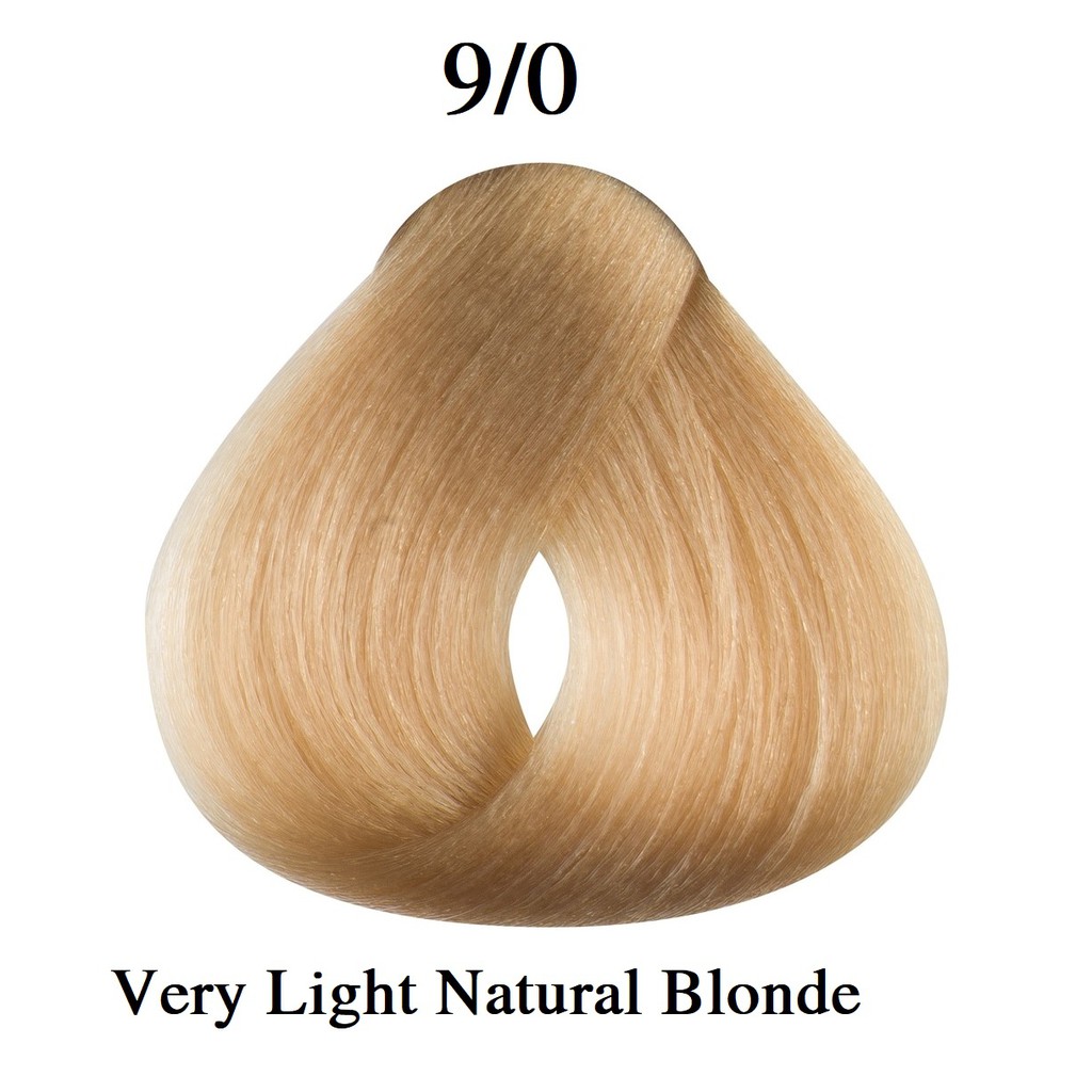 Thuốc Nhuộm Tóc Màu Vàng Sáng Tự Nhiên Tự Nhuộm Tại Nhà 9/0 Home Very Light Natural Blonde Hair Dye Cream