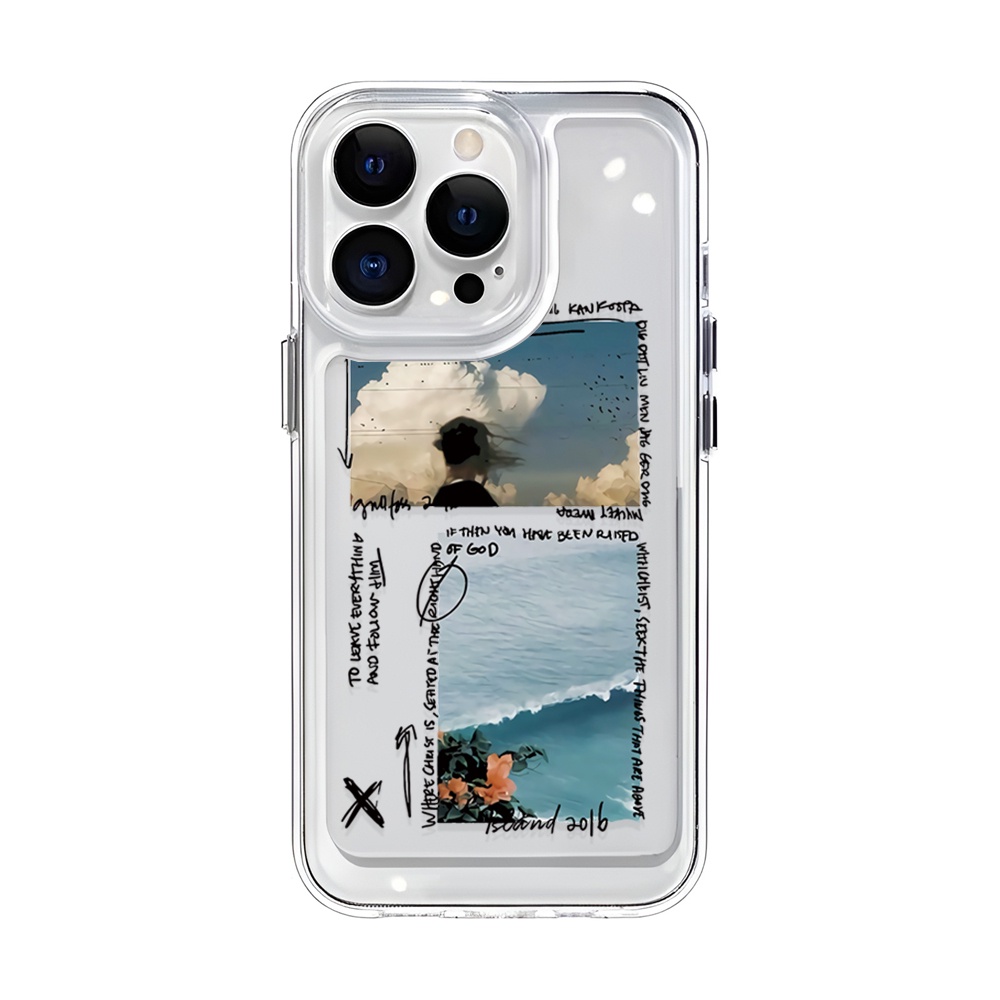 Ốp Điện Thoại Trong Suốt In Hình Phong Cảnh Cho iphone 14ProMax 14Plus 13 11 12 7Plus X XR XS Max 8 7