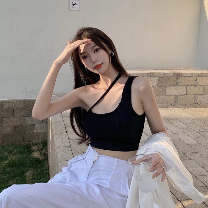 QADCOL  Áo Hai Dây Thời Trang Quyến Rũ Cho Nữ