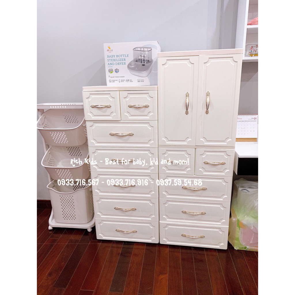 Tủ nhựa giả vân gỗ Holla cực xinh best seller cho bé