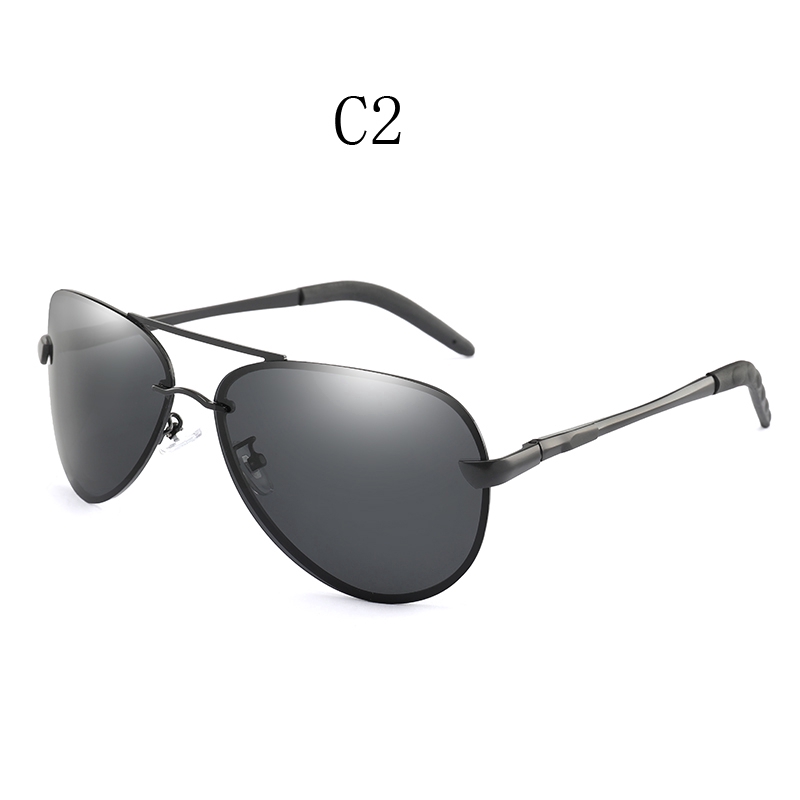 Kính mát phân cực không gọng phong cách cổ điển thời trang cho nam