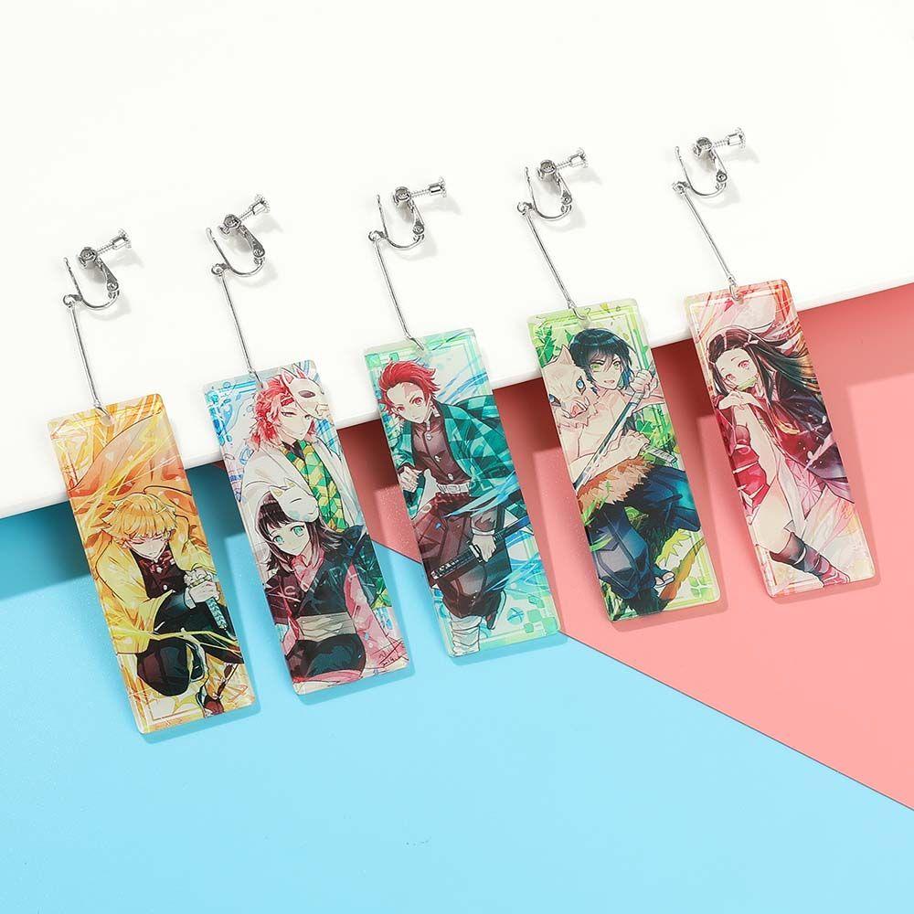 Khuyên Tai Acrylic Hình Anime Demon Slayer Độc Đáo