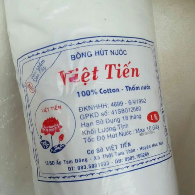 Bông gòn cuộn y tế 1kg, 500gr (Bông hút nước)