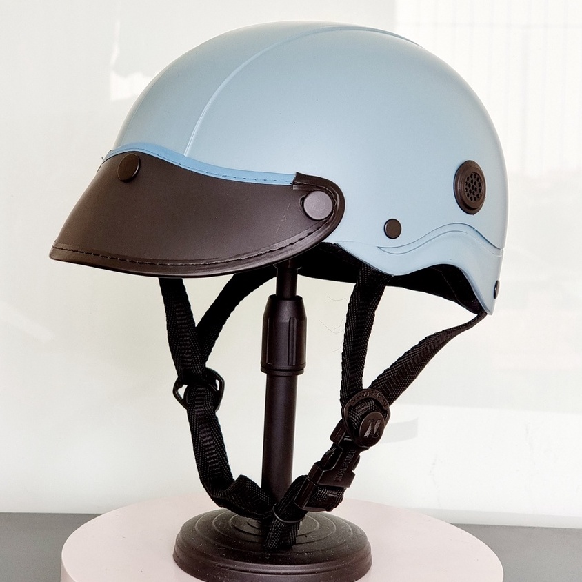 Mũ bảo hiểm lưỡi trai mềm GRO HELMET màu trơn cao cấp dành cho cả nam và nữ size 54-57cm