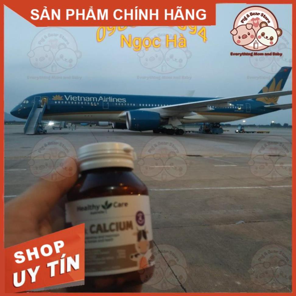 (CHUẨN AIR) Canxi sữa, Milk Calcium Healthy Care 60 viên Úc