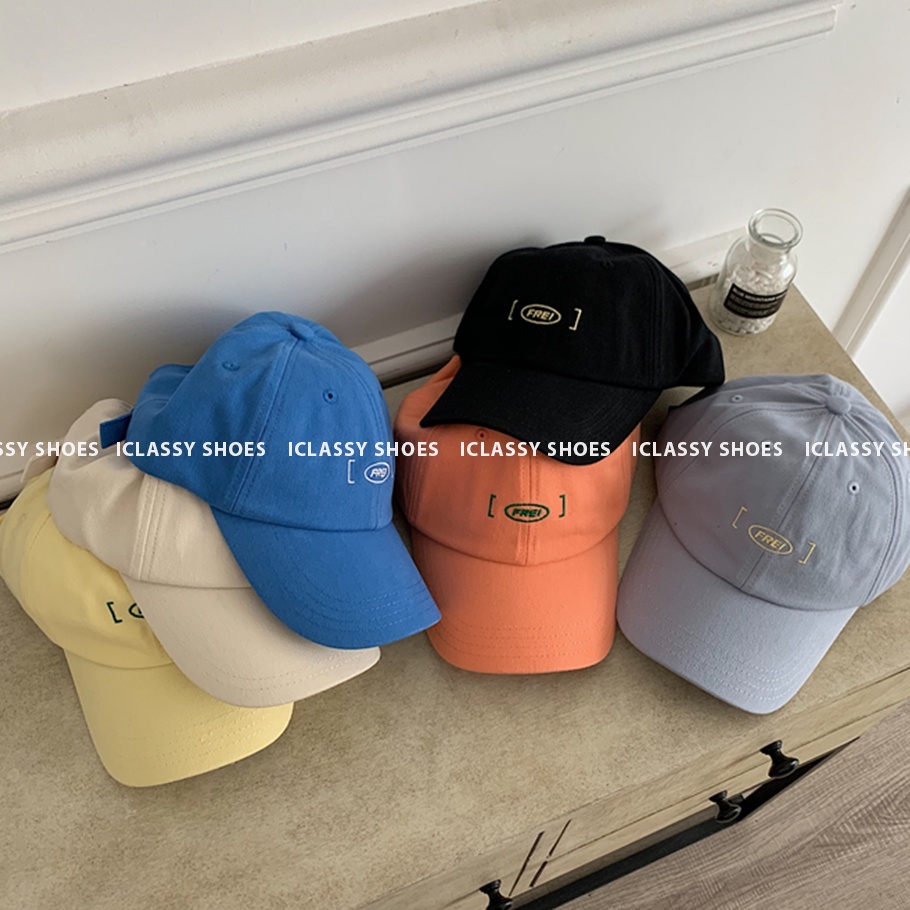 Nón/Mũ Lưỡi Trai Ulzzang Unisex Thêu Chữ 6 Màu Vải Cotton Cao Cấp Phong Cách Hàn Quốc, Vintage - Iclassy_shoes