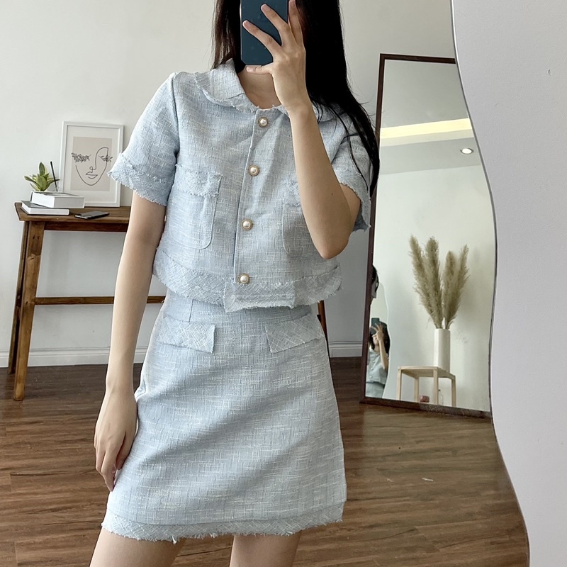 (SẴN) Set dạ tay ngắn