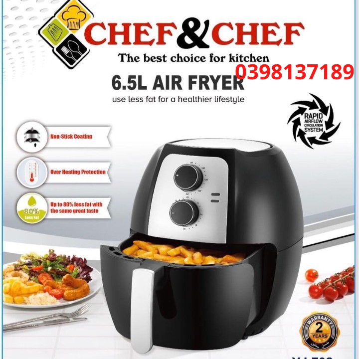 Nồi chiên không dầu chef&chef 6,5L