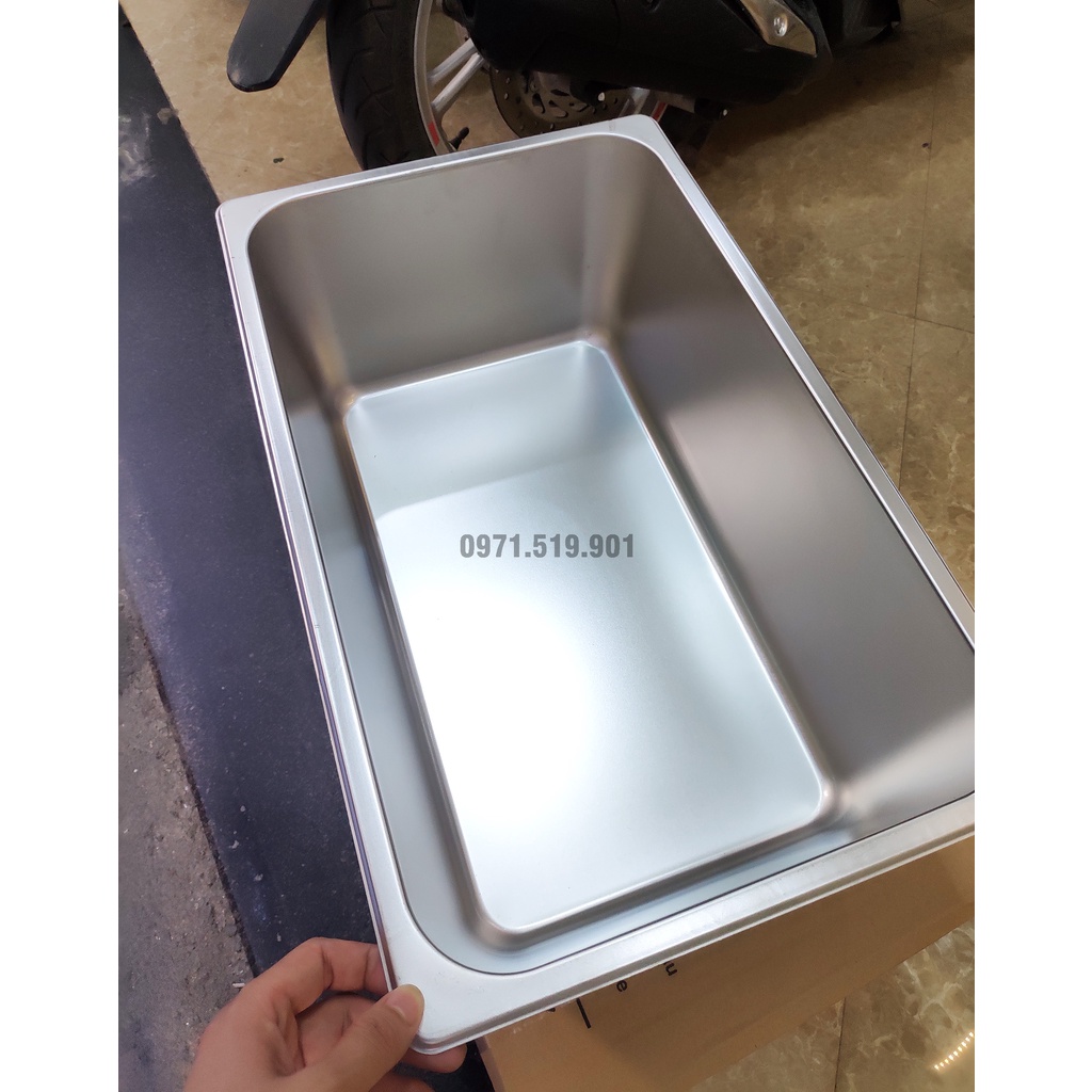 Khay inox GN 1/1 sâu 20cm có nắp  - 28L