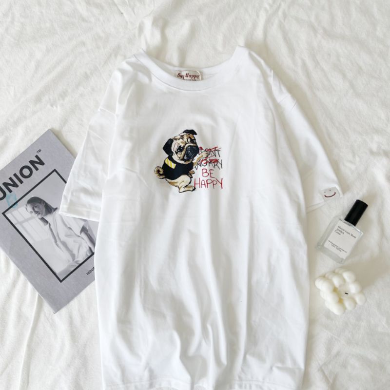 🍑 Áo Thun Say Happy Decal 🍑