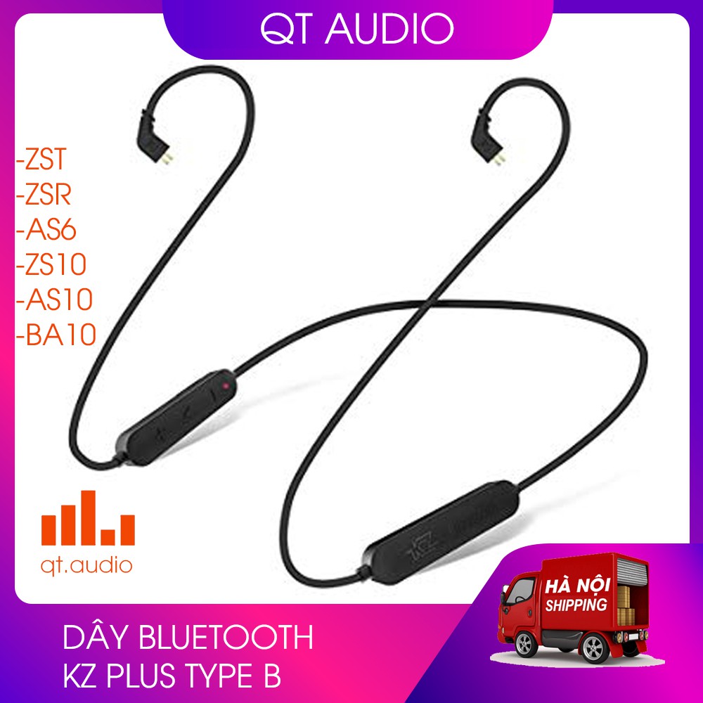 Dây bluetooth kz plus typeB,aptx, dành cho Kz zst,zstpro,ed12,es4,es3,zs10,as6,as10,ba10