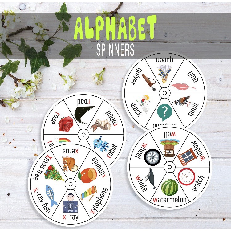 ĐỒ CHƠI GIÁO DỤC SỚM – VÒNG XOAY Bảng chữ cái tiếng anh