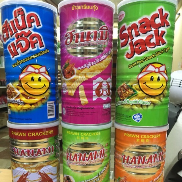 Snack bim bim tôm Hanami Thái Lan date 7/2024