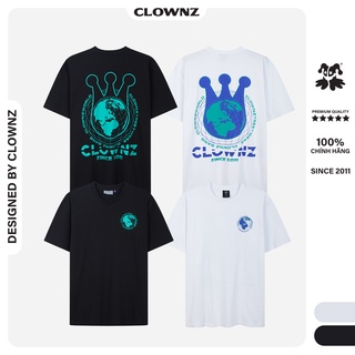 Áo thun tay lỡ local brand Clownz Worldz phông cổ tròn form rộng cotton unisex nam nữ