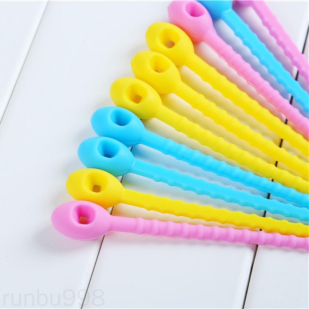 Bộ 5 Dây Silicone Buộc Miệng Túi Thực Phẩm Runbu998