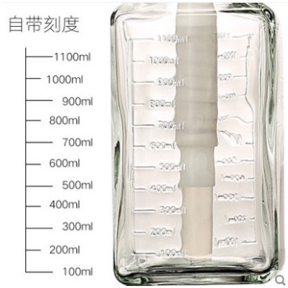 Chai Đựng Đường Nước, Siro Thuỷ Tinh 1000ml Có Vòi Bơm 10ml, 15ml, 30ml