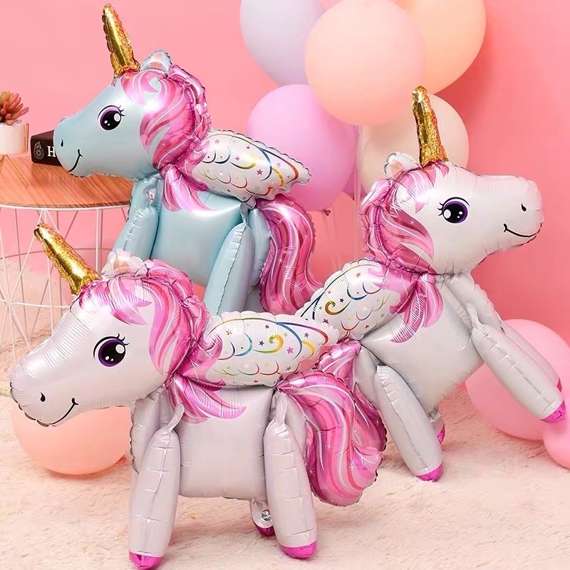 Bóng Nhôm Hình ngựa Pony, Bóng Kiếng Unicorn, kỳ lân