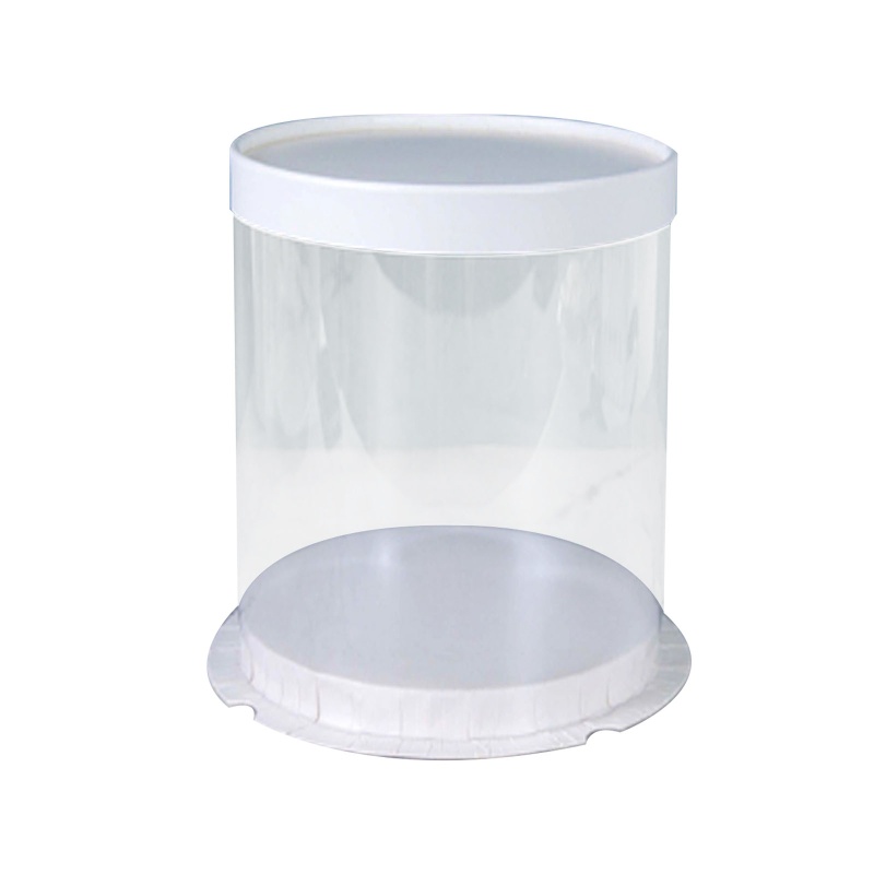 Hộp Tròn Trong Suốt Dùng Đựng Bánh Kem / Tráng Miệng / Trang Trí Tiệc Cưới Ốp