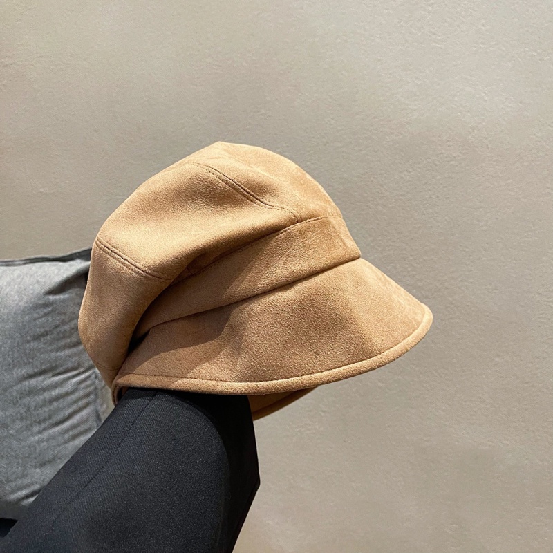 Mũ Tai Bèo Che Mặt Bằng Da Lộn Kiểu Nhật Bản Dễ Phối Đồ