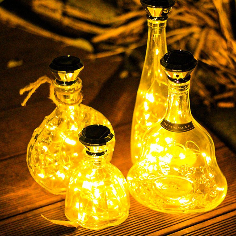 WATTLE Dây Đèn Led Trang Trí Chai Rượu Sử Dụng Năng Lượng Mặt Trời Chống Thấm Nước