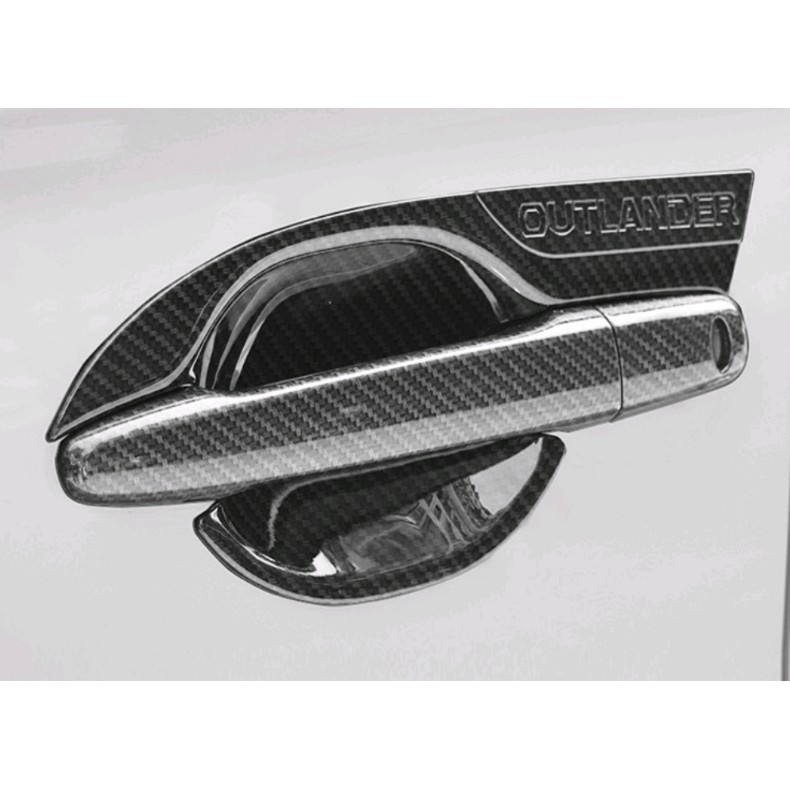 Ốp tay hõm cửa xe Mitsu Outlander 2019 2020 2021 2022 mẫu CARBON thể thao cao cấp, đẹp