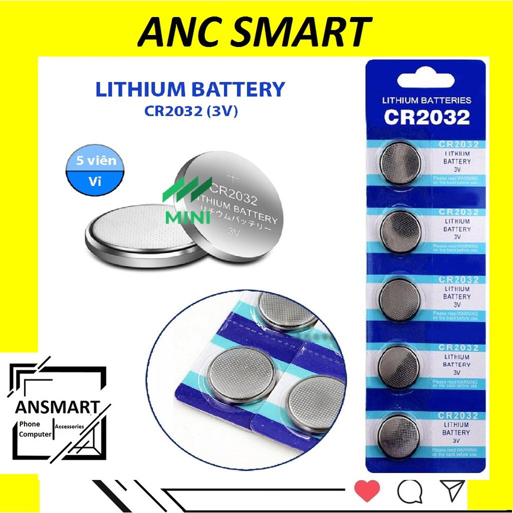 Pin Cmos vỉ 5 viên Pin 3V