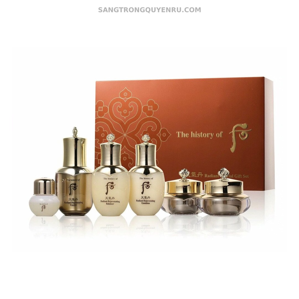 Set Tái Sinh Da Cao Cấp Whoo Cheongidan Radiant 6pcs Special Gift Set - Phục hồi làn da lão hóa