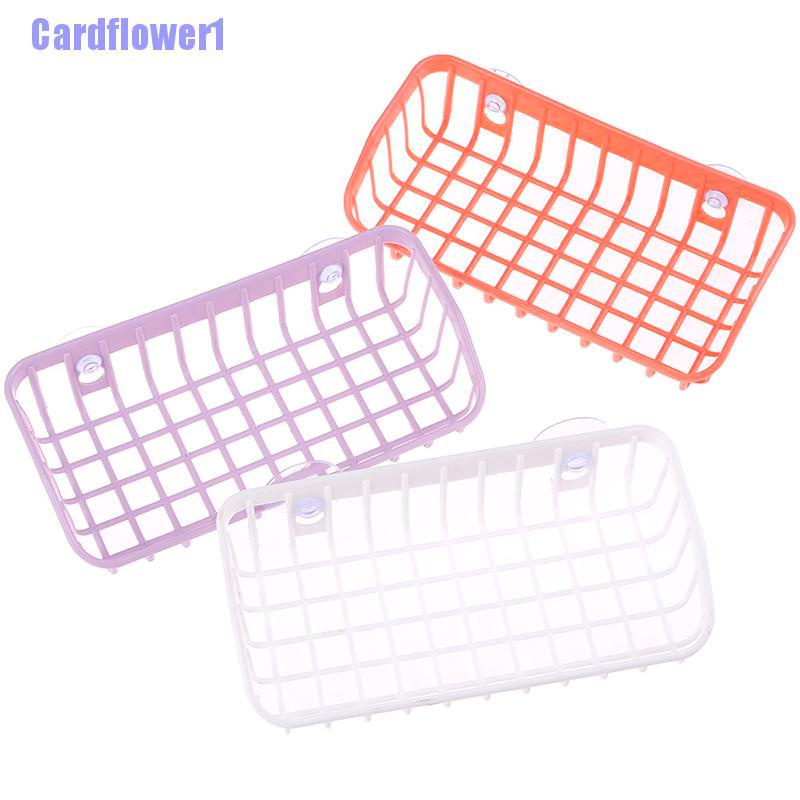 Giá Đựng Xà Phòng / Miếng Rửa Chén Hình Tam Giác Có Hai Giác Hút Tiện Dụng Cho Nhà Bếp