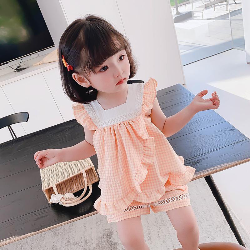 (MớI) Bộ ÁO SáT NáCh Ren Hoa + QuầN NgắN HàN QuốC Cho Bé GáI