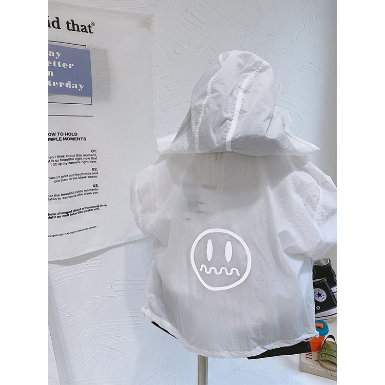 Áo Khoác Chống Nắng Vải Lụa Lạnh Mỏng Thoáng Khí Thoải Mái Chống Tia Cực Tím Dễ Phối Đồ Thời Trang Mùa Hè Cho Bé Trai