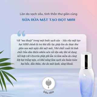 Sữa rửa mặt tạo bọt MIRI 100ml