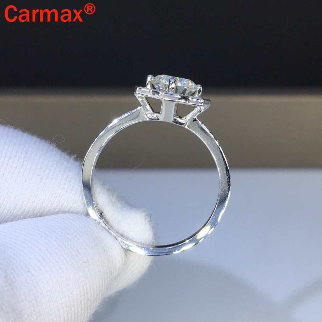 Nhẫn Hở Họa Tiết Moissanite Thời Trang Cho Nữ