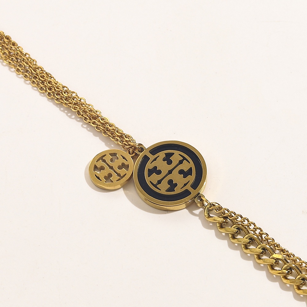 TORY BURCH Vòng Đeo Tay Bằng Thép Titan Thiết Kế Tinh Tế Thời Trang