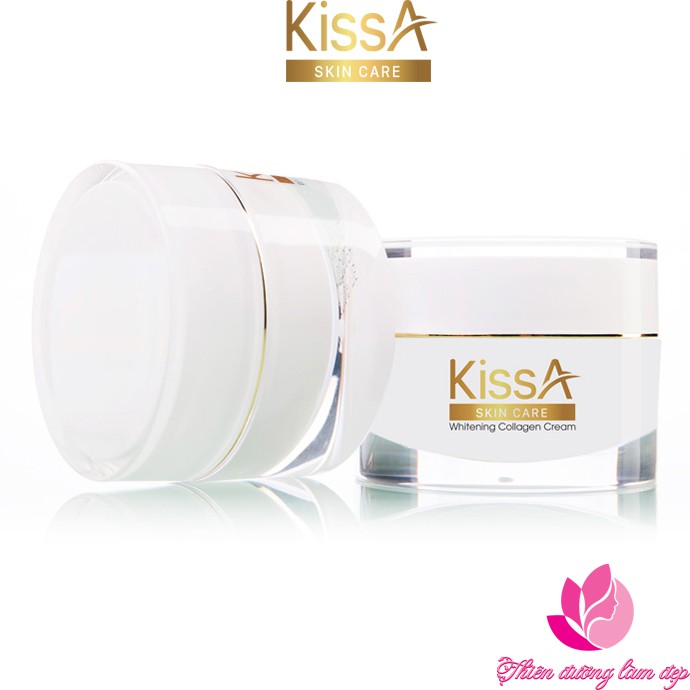 Kem dưỡng trắng da mặt Collagen KissA - 30g (Quà Tặng)