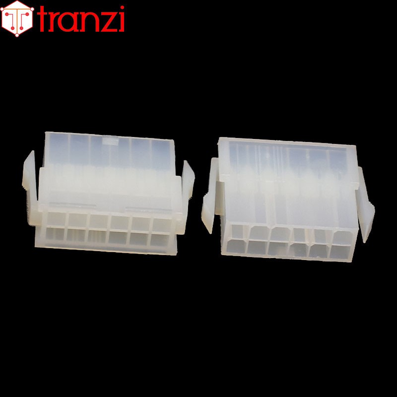 Vỏ header 4.2mm 5559 2x6P 24mm trắng - túi 10 cái