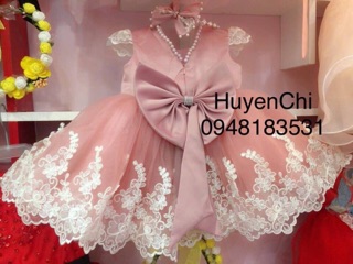 Váy công chúa chân ren cao cấp