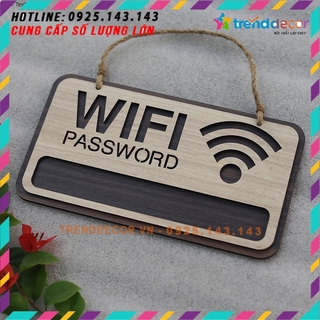 Bảng Gỗ Decor Quán Free Wifi trang trí cao cấp hiện đại đẹp trang trí nhà và quán cafe Trenddecor